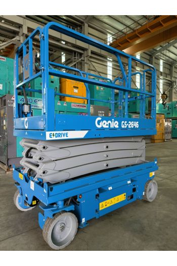 8m剪刀輪胎平台高空車